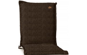 Χαμηλόπλατο μαξιλάρι με φερμουάρ καφέ σκούρο 93x43x5 εκ