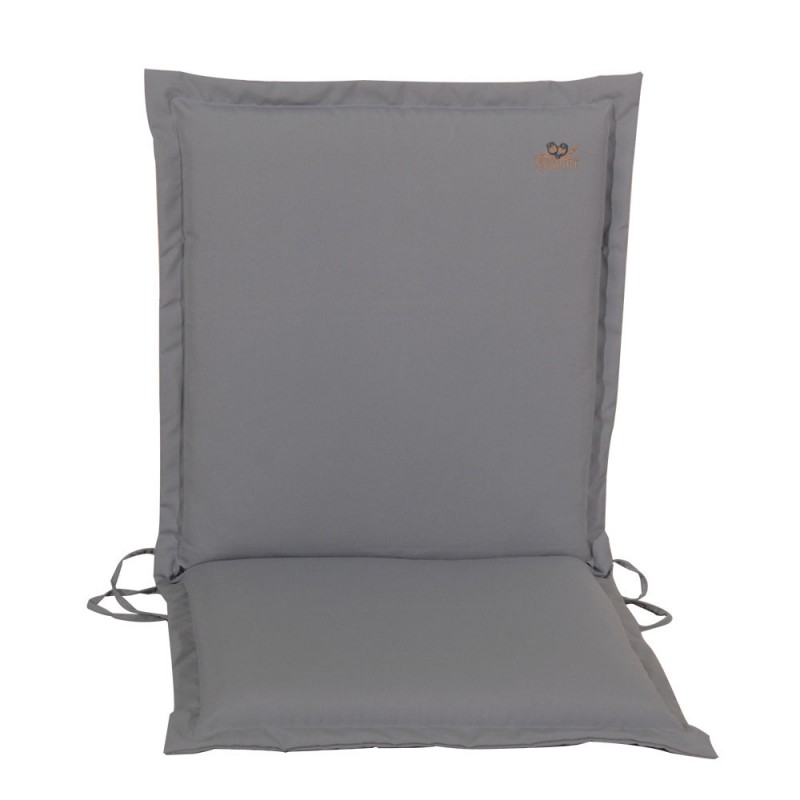 Χαμηλόπλατο μαξιλάρι με φερμουάρ γκρι 96x46 εκ
