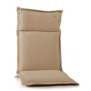 Μπεζ ψηλόπλατο μαξιλάρι με φερμουάρ 114x46 εκ
