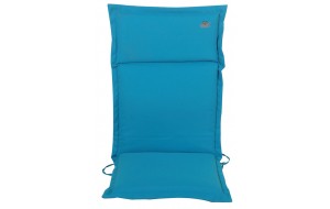 Γαλάζιο μαξιλάρι με ψηλή πλάτη και φερμουάρ 46x114 εκ