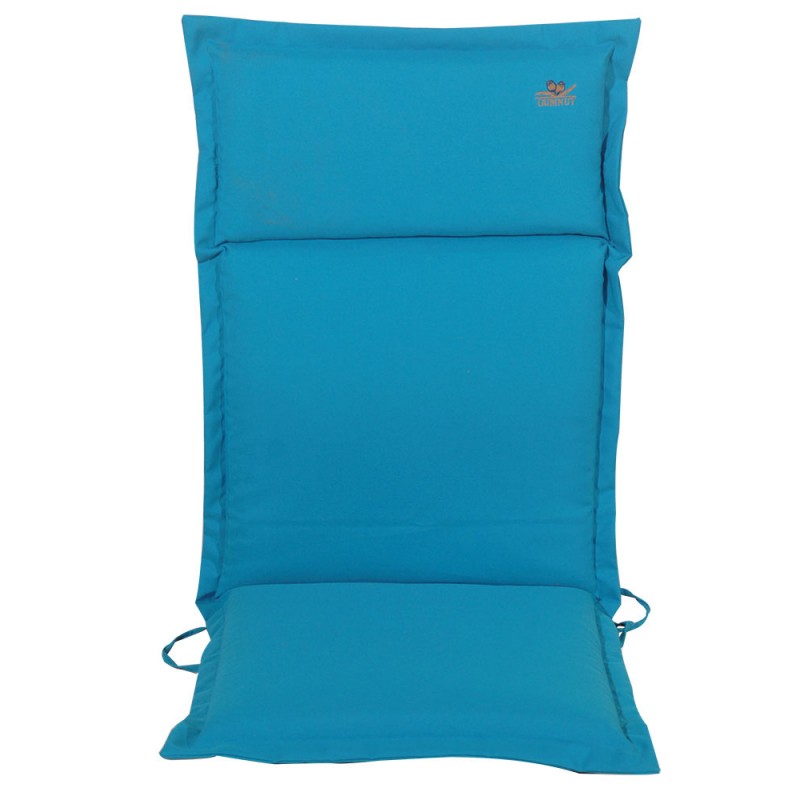 Γαλάζιο μαξιλάρι με ψηλή πλάτη και φερμουάρ 46x114 εκ