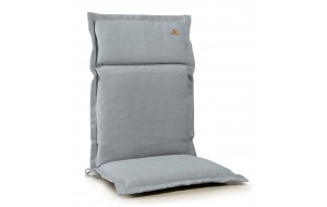 Ψηλόπλατο μαξιλάρι με φερμουάρ σε γκρι απόχρωση 46x114 εκ