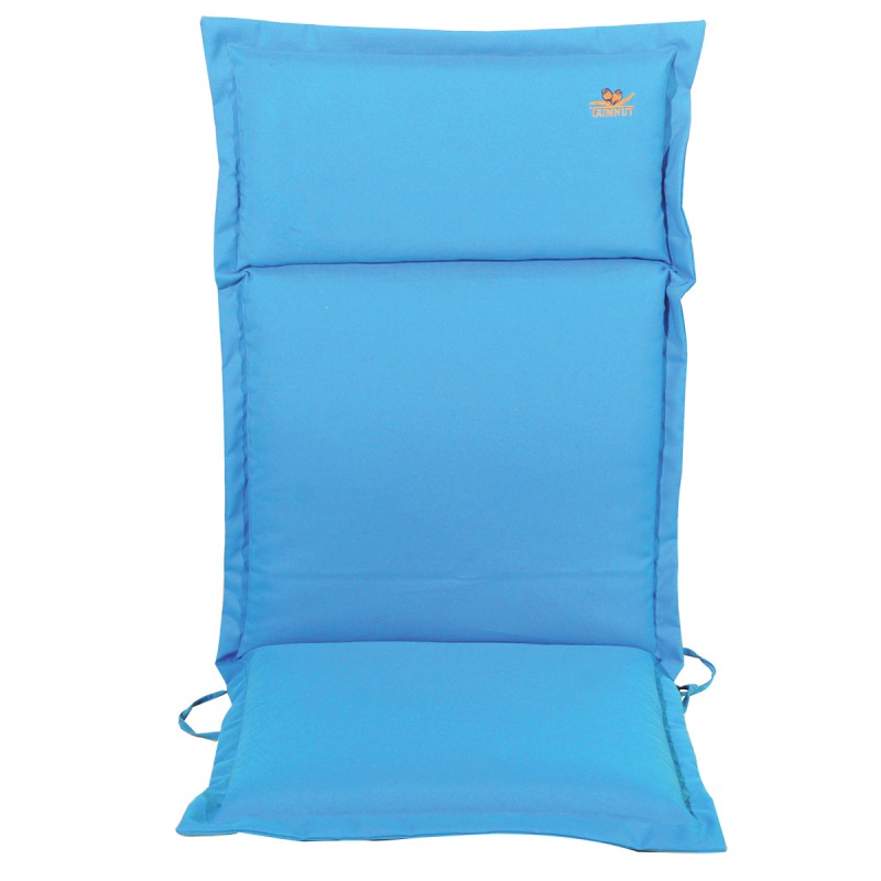 Ψηλόπλατο μαξιλάρι με φερμουάρ σε μπλε απόχρωση 46x114 εκ