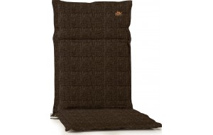 Ψηλόπλατο μαξιλάρι με φερμουάρ καφέ σκούρο 114x46x6 εκ
