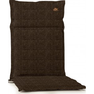 Ψηλόπλατο μαξιλάρι με φερμουάρ καφέ σκούρο 46x114 εκ