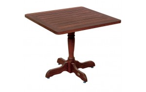 Ξύλινο τετράγωνο τραπέζι από kwilla wood 85x85x75 εκ