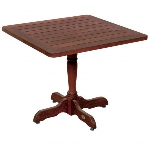 Ξύλινο τετράγωνο τραπέζι από kwilla wood 85x85x75 εκ