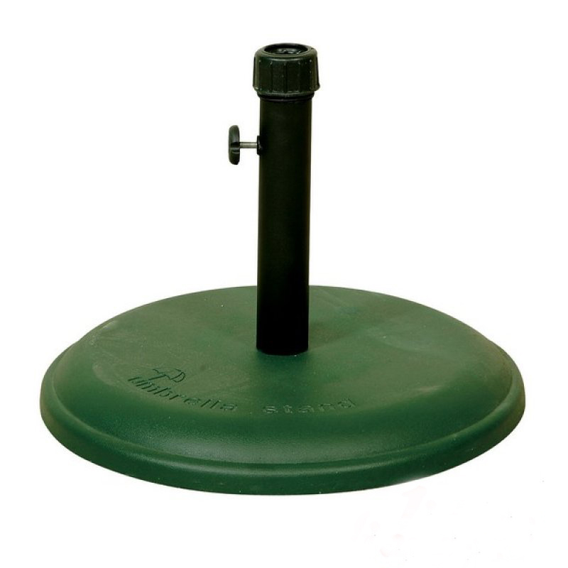 Πράσινη τσιμεντένια βάση ομπρέλας 16 κιλά  Φ45 εκ