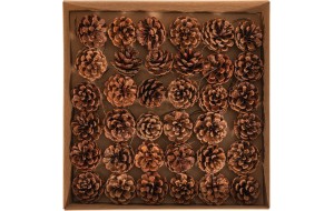 Grande χριστουγεννιάτικο δέντρο σε πράσινη απόχρωση με mix φύλλωμα PE-PVC με κουκουνάρια και ύψος 180 εκ