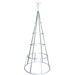 Ring Terra χριστουγεννιάτικο δέντρο με μεταλλικό σκελετό και πράσινο φύλλωμα PVC με αστέρι και 8 μέτρα