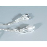 100 Led λαμπάκια ασύμμετρη κουρτίνα IP20 με επέκταση διάφανο καλώδιο λευκό ψυχρό φως 2x0.7μ