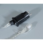 240 Led λαμπάκια κουρτίνα IP44 με επέκταση διάφανο καλώδιο και θερμό λευκό φως 2x1μ