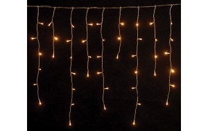 Χριστουγεννιάτικη ασύμμετρη κουρτίνα 600 LED επεκτεινόμενη με διάφανο καλώδιο και θερμό λευκό φως IP44 300x35 εκ Χριστουγεννιάτικη ασύμμετρη κουρτίνα 600 LED επεκτεινόμενη με διάφανο καλώδιο και θερμό λευκό φως IP44 300x35 εκ