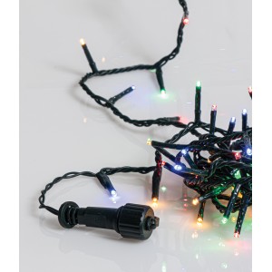 Χριστουγεννιάτικα λαμπάκια 100 LED PAL με πολύχρωμο φωτισμό και πράσινο καλώδιο με πρόγραμμα και επέκταση IP44 5 μ Χριστουγεννιάτικα λαμπάκια 100 LED PAL με πολύχρωμο φωτισμό και πράσινο καλώδιο με πρόγραμμα και επέκταση IP44 5 μ