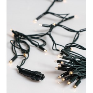 Χριστουγεννιάτικα λαμπάκια 100 LED Rubber με θερμό λευκό φωτισμό και πράσινο καλώδιο με επέκταση χωρίς καλώδιο παροχής IP65 10 μ Χριστουγεννιάτικα λαμπάκια 100 LED Rubber με θερμό λευκό φωτισμό και πράσινο καλώδιο με επέκταση χωρίς καλώδιο παροχής IP65 10 μ