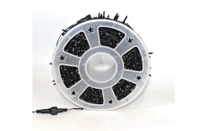 500 Led λαμπάκια IP44 επεκτεινόμενο με πράσινο καλώδιο και λευκό θερμό φως 15μ