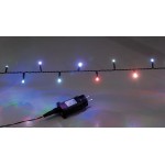 180 Led λαμπάκια εξωτερικού χώρου IP44 με 5 προγράμματα πράσινο καλώδιο και RGB φως 9μ
