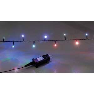 180 Led λαμπάκια εξωτερικού χώρου IP44 με 5 προγράμματα πράσινο καλώδιο και RGB φως 9μ