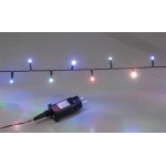 180 Led λαμπάκια εξωτερικού χώρου IP44 με 5 προγράμματα πράσινο καλώδιο και RGB φως 9μ