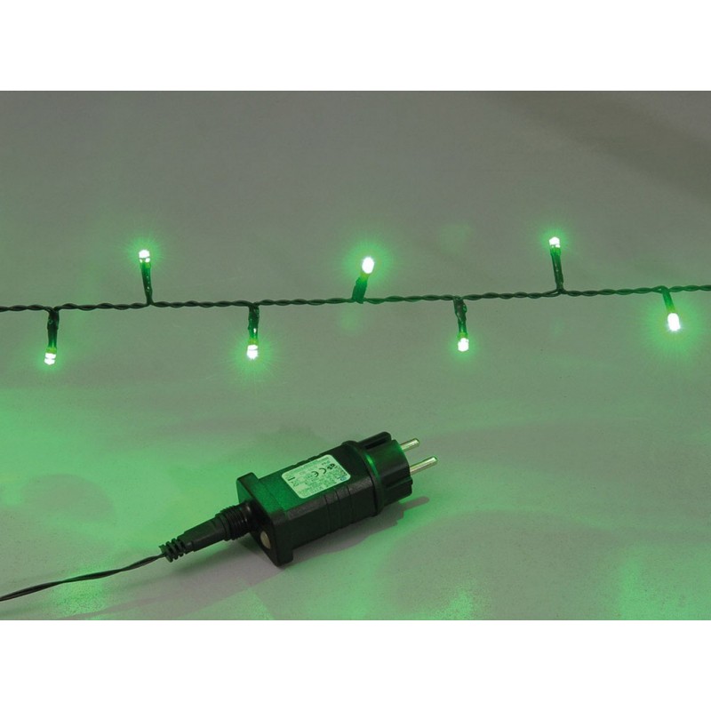 180 Led λαμπάκια εξωτερικού χώρου IP44 με 5 προγράμματα πράσινο καλώδιο και RGB φως 9μ