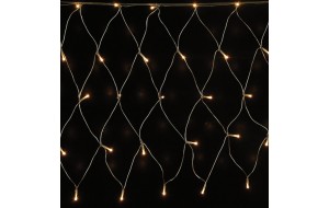 90 Led επεκτεινόμενη συμμετρική κουρτίνα δίχτυ με πρόγραμμα θερμό λευκό φως Ip44 200x100 εκ