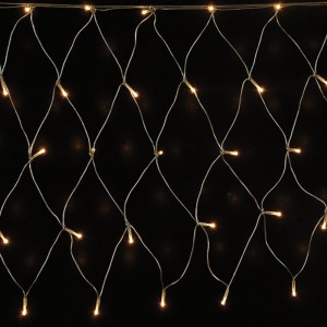 90 Led επεκτεινόμενη συμμετρική κουρτίνα δίχτυ με πρόγραμμα θερμό λευκό φως Ip44 200x100 εκ