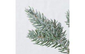 Χριστουγεννιάτικο δεντράκι χιονισμένο σε πράσινο χρώμα με γλαστράκι και full plastic φύλλωμα ύψους 80 εκ