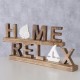 Ξύλινα επιτραπέζια διακοσμητικά Relax - Home από ξύλο μάνγκο σε φυσική απόχρωση σετ 2 τεμαχίων 50x6x13 εκ
