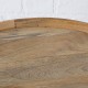 Pasink στρογγυλά τραπεζάκια σαλονιού με επιφάνεια από ξύλο μάνγκο σετ 2 τεμαχίων