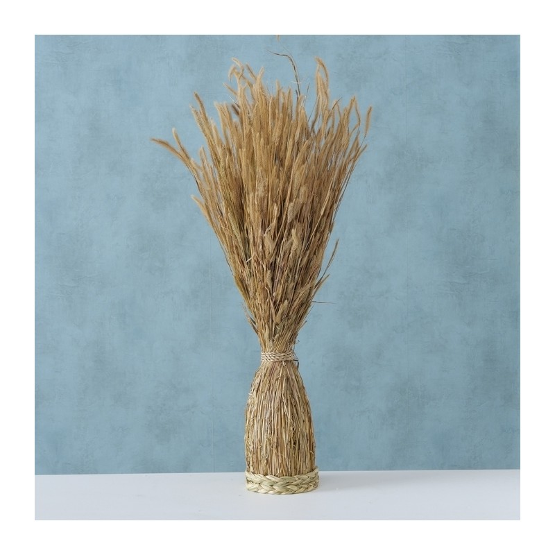 Διακοσμητικό μπουκέτο από στάχυα με φυσικό seagrass 13x70 εκ