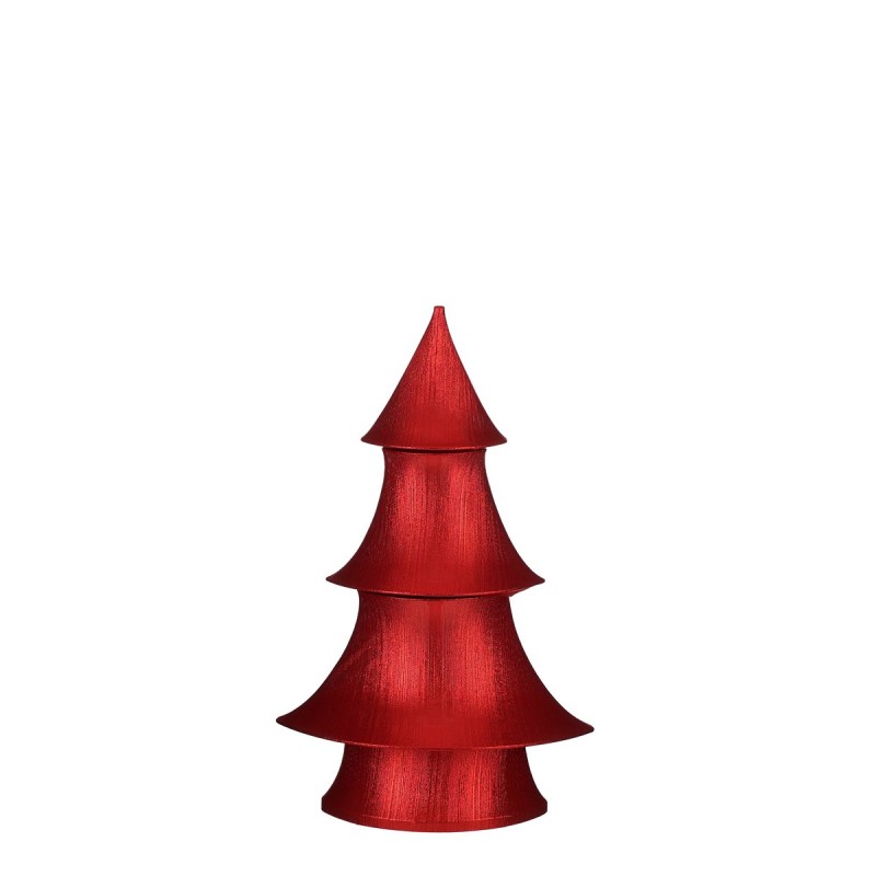 Χριστουγεννιάτικο διακοσμητικό αναδιπλούμενο δέντρο από πολυεστέρα σε κόκκινο χρώμα 53x86 εκ