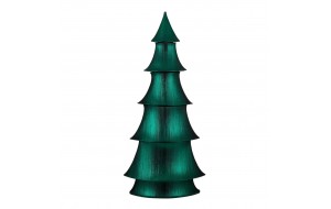 Χριστουγεννιάτικο διακοσμητικό αναδιπλούμενο δέντρο από πολυεστέρα σε πράσινο χρώμα 72x156 εκ