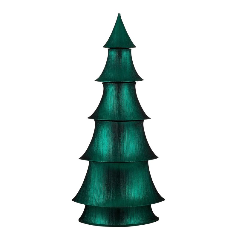 Χριστουγεννιάτικο διακοσμητικό αναδιπλούμενο δέντρο από πολυεστέρα σε πράσινο χρώμα 72x156 εκ