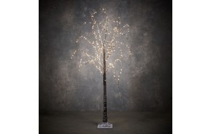 Χριστουγεννιάτικο διακοσμητικό δέντρο PVC με ενσωματωμένα 320 LED IP44 σε θερμό λευκό φως και ύψος 150 εκ