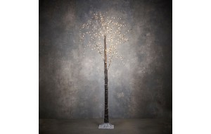 Χριστουγεννιάτικο διακοσμητικό δέντρο PVC με ενσωματωμένα 400 LED IP44 σε θερμό λευκό φως και ύψος 180 εκ