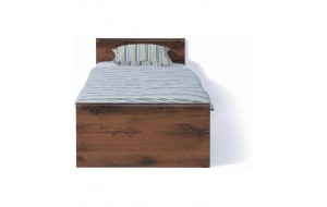Saint Moritz μονό κρεβάτι από MDF σε φυσική απόχρωση 97,5x206,5x49,5 εκ