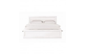 Milano υπέρδιπλο κρεβάτι από MDF σε λευκό χρώμα 186x209,5x42,5 εκ