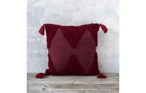 Διακοσμητικό μαξιλάρι  Amadeo Red βαμβακερό 45x45 εκ