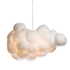 Cloud φωτιστικό οροφής από PVC και μετάξι με σχήμα σύννεφο σε λευκό χρώμα 60 εκ