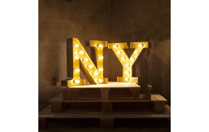 Light up Letters μεταλλικό διακοσμητικό φωτιστικό τύπου neon με custom διαμόρφωση ανά γράμμα 46x10x50 εκ