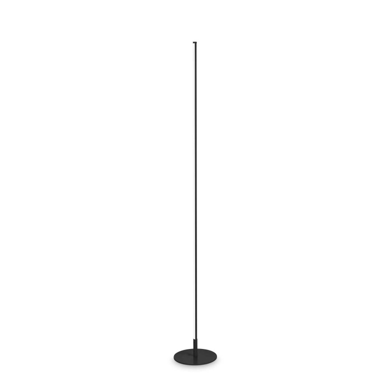 Kotty μεταλλικό επιδαπέδιο φωτιστικό σε μαύρο χρώμα με ενσωματωμένη LED λάμπα 20x150 εκ