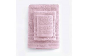 Lagoon πετσέτα βαμβακερή ροζ της πούδρας προσώπου 50x90 εκ