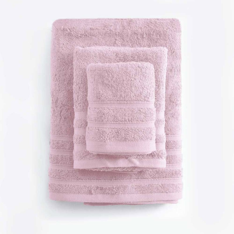 Lagoon πετσέτα βαμβακερή ροζ της πούδρας προσώπου 50x90 εκ