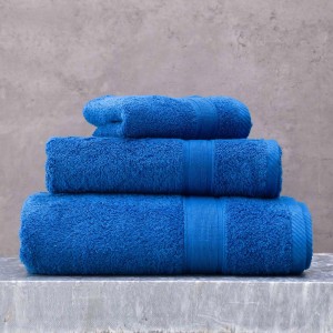 Illusion πετσέτα βαμβακερή χεριών μπλε χρώμα 30x50 εκ