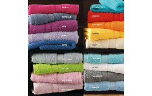 Basic πετσέτα βαμβακερή πενιέ μπλε προσώπου 50x100 εκ