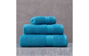 Illusion πετσέτα βαμβακερή μπάνιου σε τιρκουάζ χρώμα 70x140 εκ