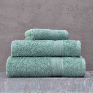 Illusion πετσέτα βαμβακερή μπάνιου σε πράσινο χρώμα 70x140 εκ