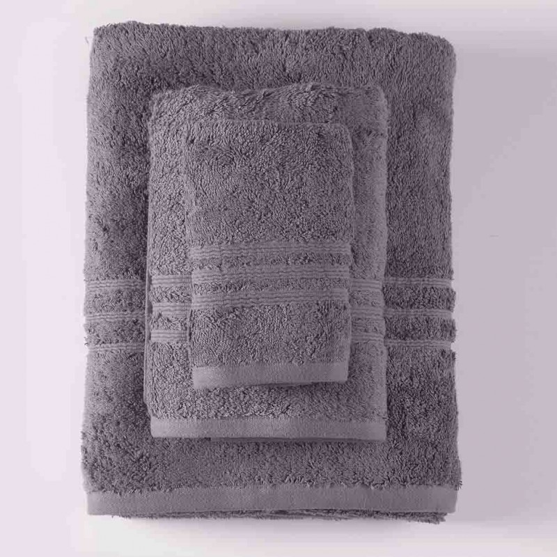 Aria πετσέτα gray μπάνιου 75x150 εκ