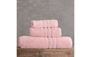 Aria πετσέτα ροζ της πούδρας μπάνιου 75x150 εκ