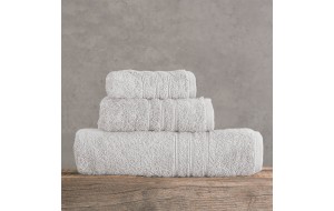 Aria βαμβακερή πετσέτα μπάνιου σε γκρι χρώμα 75x150 εκ